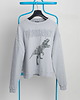 bluza bez kaptura damska Bluza Vintagesaurus Grey Sky