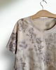 t-shirt damskie T-shirt ekoprint roślinny bawełna plus size