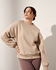 bluza bez kaptura damska Bluza do jogi JUST PERFECT Oversize Sweatshirt - sandy beach m/l