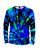 bluzy męskie Koszulka Longsleeve Męska DR.CROW Tie Die Blue
