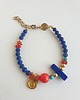 bransoletki z kamieni naturalnych Bransoletka  HATHOR  lapis lazuli, koral, turkus mosiądz