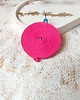 kolczyki soutache Kolczyki różowe koła lekkie