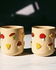 kubki Ceramiczny kubek w grzybki 300 ml