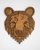 Ozdoby na ścianę Bear- niedźwiedź, miś drewniany, Boho nowoczesna dekoracja ścienna 3d