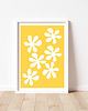 plakaty Plakat z kwiatami, żółty