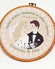 Ślub - inne Haft ślubny w oprawie 20 cm,pamiątka ślubna, podziękowania ślubne 43