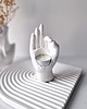 świeczniki i świece Świecznik tealight - dłoń white