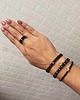 bransoletki z kamieni naturalnych Komplet bransoletek Black Style