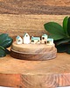 figurki i rzeźby 5 domków ceramicznych