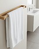 dodatki - łazienka - różne Minimalistyczny Drewniany wieszak ścienny do łazienki na ręczniki
