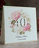 kartki scrapbooking Personalizowana kartka na 40 urodziny, BH 75