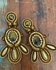 kolczyki soutache Kolczyki tygrysie oko sutasz