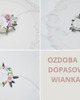 komunia - pozostałe Bransoletka z kwiatów komunijna, ozdoba na rękę do komunii. korsarz