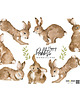 naklejki ścienne do pokoju dziecka Naklejki króliczki Happy Rabbits Wonderland