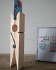 dodatki - różne Duży drewniany clothespin