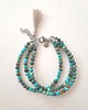 bransoletki z kamieni naturalnych Bransoletka TRIO turkusy