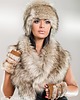 czapki damskie Czapka futrzana  z kolekcji Luxury