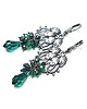kolczyki wire wrapping Zielone pnącze  vol. 12  kolczyki
