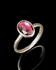 pierścionki srebrne Pierścionek rasberry różowy turmalin
