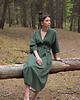 sukienki maxi damskie Sukienka Kimonowa Khaki