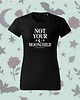t-shirt damskie Czarna Koszulka Witchcore z Napisem Not Your Moonchild  Magia i Bunt