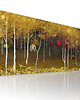 grafiki i ilustracje Grafika na płótnie DOMEK W LESIE- 150x60cm