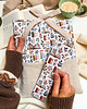 pokrowce i etui - różne Personalizowane etui na książkę, jesienne book sleeve ze sztruksu
