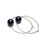 kolczyki pozłacane Kolczyki pozłacane Alloys Collection /one pearl/ navy blue 