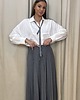 spódnice maxi Plisowana spódnica Grigio