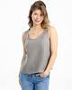 topy damskie Lniany top WILLOW true gray