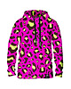 bluza z kapturem damska Damska Bluza z kapturem DR.CROW Panterka Pink