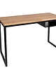 biurka Biurko industrialne loft stal drewno Fiemme czarne 120cm x 50cm dąb
