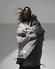 płaszcze damskie Płaszcz longline hoodie oversize stone