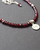 srebrne naszyjniki Naszyjnik Burgundowy