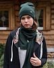 szale damskie Szalik JUST WARM ZIELONY