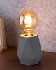 lampy stołowe Lampa Stołowa Beton Diament Szary
