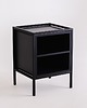 regały i półki Regał stolik nocny z półkami SKAP BLACK 1R1 SHELF - czarny