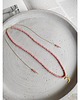 chokery Różowy naszyjnik choker z księżycem