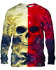 bluza bez kaptura damska Bluza Bez Kaptura Damska DR.CROW White Red Skull