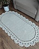 dywany Dywan owalny szydełkowy ze sznurka 75cmx140cm