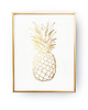 plakaty Plakat Ananas, Złoty Ananas, Błyszczący druk