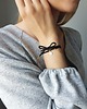 bransoletki na sznurku wiązana bransoletka BLACK CHOKER