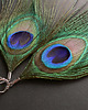 kolczyki z piórami Pawie pióra