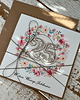 kartki scrapbooking Ręcznie robiona kartka życzenia z okazji 25. rocznicy ślubu