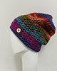 czapki damskie Gruba czapka beanie smerf kolorowa szydełkowa