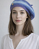 czapki damskie Wiosenny beret damski z antenką ręcznie robiony bawełna one size