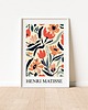 grafiki i ilustracje PLAKAT abstrakcyjny kwiaty Matisse kolorowy