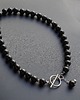 chokery Choker z czarnego turmalinu - Nowoczesny talizman