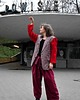 spodnie materiałowe damskie Spodnie Crimson Luxe
