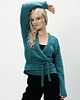swetry damskie  Alpaka sweter Aurora - morski